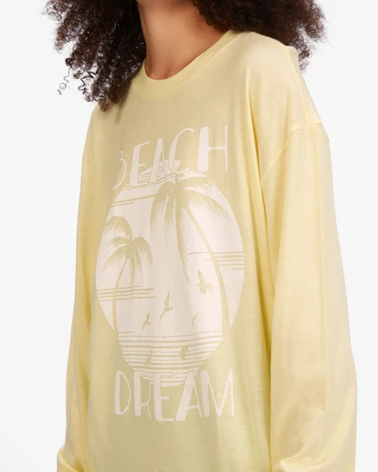 BILLABONG Beach Dream Long Sleeve T-Shirt SUNLIGHT 4 BILLABONG Beach Dream Long Sleeve T-Shirt SUNLIGHT - Image 4