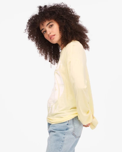 BILLABONG Beach Dream Long Sleeve T-Shirt SUNLIGHT 2 BILLABONG Beach Dream Long Sleeve T-Shirt SUNLIGHT - Image 2