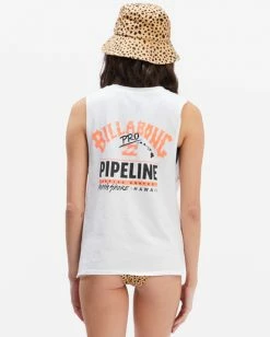 BILLABONG Pipeline Muscle Tank Top SALT CRYSTAL -Women Clothing Shop abjzt00680 billabongw scs bck1