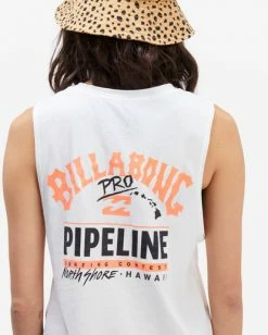 BILLABONG Pipeline Muscle Tank Top SALT CRYSTAL -Women Clothing Shop abjzt00680 billabongw scs dtl1