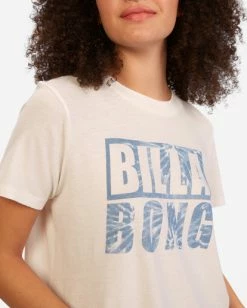 BILLABONG Heritage Crystal Ink T-Shirt SALT CRYSTAL -Women Clothing Shop abjzt00730 billabongw scs dtl1