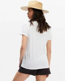 BILLABONG Touch The Sky Boyfriend T-Shirt SALT CRYSTAL -Women Clothing Shop abjzt00732 billabongw scs bck1