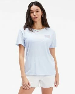BILLABONG Tropic Shore Boyfriend T-Shirt ICE BLUE