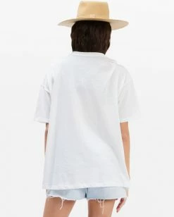 BILLABONG Summer Tour Boyfriend T-Shirt SALT CRYSTAL -Women Clothing Shop abjzt00736 billabongw scs bck1