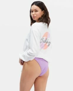 BILLABONG Surfari Long Sleeve T-Shirt SALT CRYSTAL -Women Clothing Shop abjzt00740 billabongw scs bck1