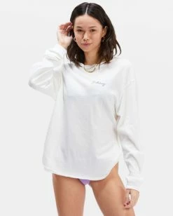 BILLABONG Surfari Long Sleeve T-Shirt SALT CRYSTAL