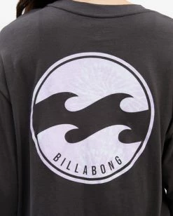 BILLABONG Tide Dye Long Sleeve T-Shirt OFF BLACK 8 BILLABONG Tide Dye Long Sleeve T-Shirt OFF BLACK -Women Clothing Shop abjzt00741 billabongw ofb dtl1