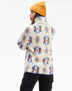 BILLABONG Graphene Cozy In Zip-Up Fleece DESERT 9 BILLABONG Graphene Cozy In Zip-Up Fleece DESERT -Women Clothing Shop ebjft00106 billabongw des bck1