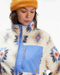 BILLABONG Graphene Cozy In Zip-Up Fleece DESERT 11 BILLABONG Graphene Cozy In Zip-Up Fleece DESERT -Women Clothing Shop ebjft00106 billabongw des dtl2