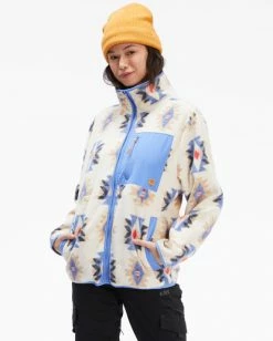 BILLABONG Graphene Cozy In Zip-Up Fleece DESERT