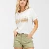 BILLABONG Drift Away Frayed Shorts SALT CRYSTAL