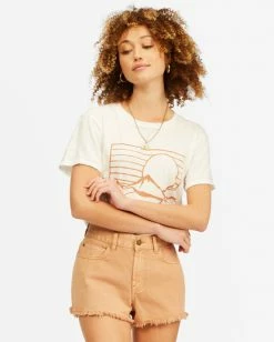 BILLABONG Drift Away Frayed Shorts SALT CRYSTAL -Women Clothing Shop j250ubdr billabongw sds frt1