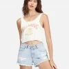 BILLABONG Drift Away Frayed Denim Shorts COSTA BLUE