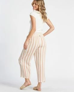 BILLABONG Cut Through Flowy Pants CANVAS -Women Clothing Shop j3041bcu billabongwg cnv sd2