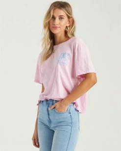 BILLABONG Rad Day T-Shirt ROSE DAWN -Women Clothing Shop j4023bra billabongw roa frt2