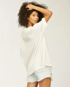 BILLABONG Stay Here Boyfriend T-Shirt SALT CRYSTAL -Women Clothing Shop j4183snd billabongwg scs bck1