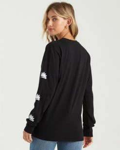 BILLABONG Crossing The Horizon T-Shirt BLACK 5 BILLABONG Crossing The Horizon T-Shirt BLACK -Women Clothing Shop j4463bcr billabongw blk frt2