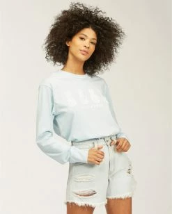 BILLABONG Line Up Crew Neck Sweatshirt VISTA BLUE