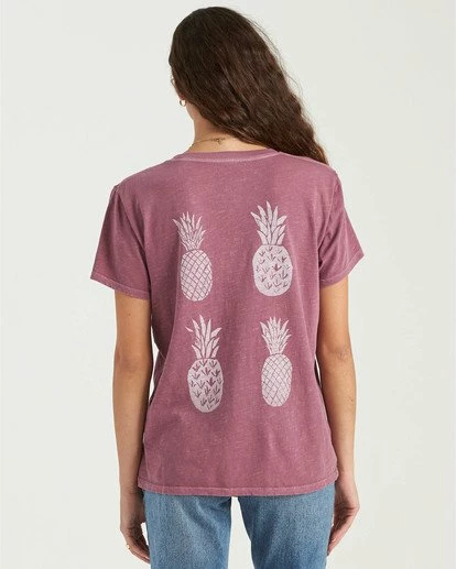 BILLABONG Aloha T-Shirt DUSTY PLUM 2 BILLABONG Aloha T-Shirt DUSTY PLUM - Image 2