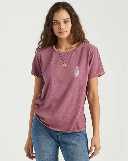 BILLABONG Aloha T-Shirt DUSTY PLUM 1 BILLABONG Aloha T-Shirt DUSTY PLUM