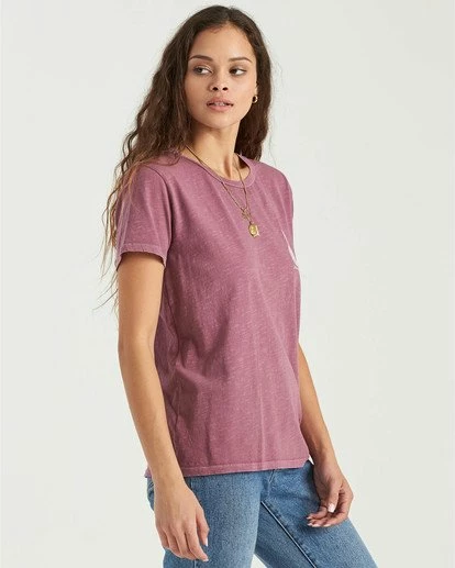 BILLABONG Aloha T-Shirt DUSTY PLUM 3 BILLABONG Aloha T-Shirt DUSTY PLUM - Image 3