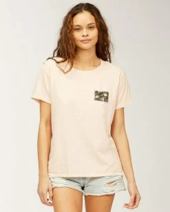 BILLABONG Waikiki Flower T-Shirt PEACHY