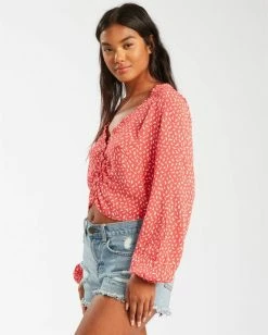 BILLABONG Starry Nights Top GUAVA -Women Clothing Shop j5103bst billabongw gva bck1