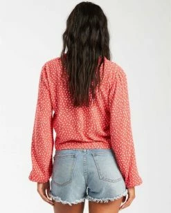 BILLABONG Starry Nights Top GUAVA -Women Clothing Shop j5103bst billabongw gva frt2