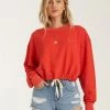 BILLABONG Faded In The Sun Sweatshirt RAD RED