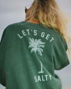 BILLABONG Salty Blonde Vacation Mode Sweatshirt JUNGLE