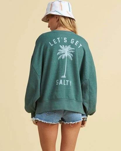 BILLABONG Salty Blonde Vacation Mode Sweatshirt JUNGLE 5 BILLABONG Salty Blonde Vacation Mode Sweatshirt JUNGLE - Image 5