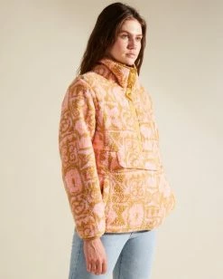 BILLABONG A/Div Switchback Mock Fleece Pullover CANTEEN -Women Clothing Shop j6211bsw billabongw mfb0 sd1