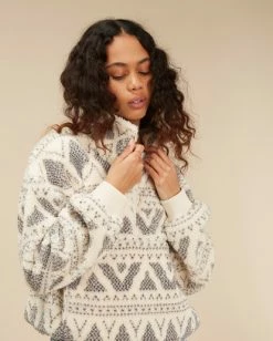 BILLABONG Time Off Half-Zip Fleece Pullover SALT CRYSTAL 1