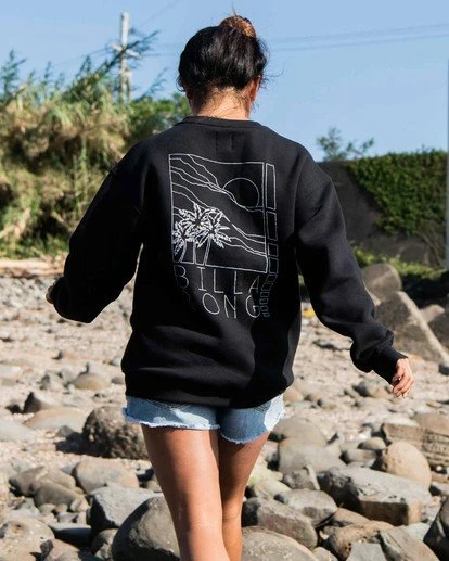 BILLABONG Local Surf Spot Sweatshirt BLACK 2 BILLABONG Local Surf Spot Sweatshirt BLACK - Image 2