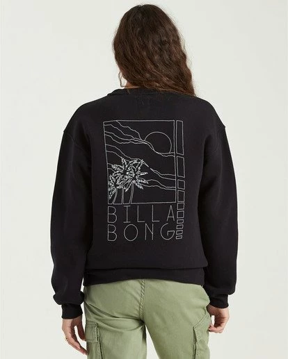 BILLABONG Local Surf Spot Sweatshirt BLACK 4 BILLABONG Local Surf Spot Sweatshirt BLACK - Image 4