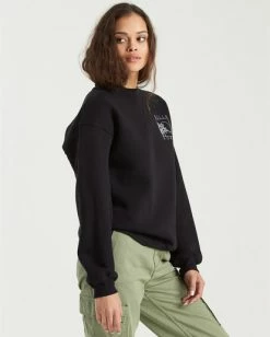 BILLABONG Local Surf Spot Sweatshirt BLACK 9 BILLABONG Local Surf Spot Sweatshirt BLACK -Women Clothing Shop j6523blo billabongw blk frt2