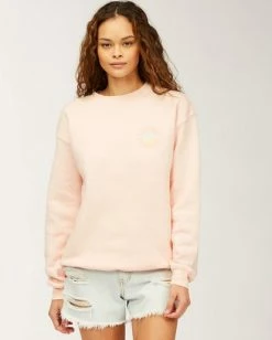 BILLABONG Beach Bound Crew Neck Sweatshirt LIGHT PEACH