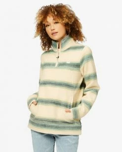 BILLABONG A/Div Boundary Mock Half-Zip Pullover VINTAGE GOLD -Women Clothing Shop j6703bbo billabongw lbe frt1