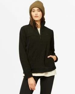 BILLABONG A/Div Boundary Mock Half-Zip Pullover VINTAGE GOLD -Women Clothing Shop j6703bbo billabongw ofb frt1