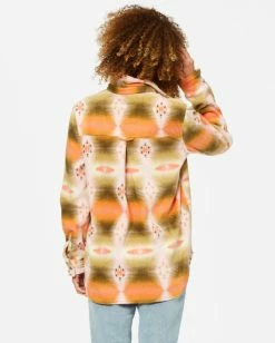 BILLABONG A/Div Forge Flannel Top LIT UP LILAC -Women Clothing Shop j6743bfo billabongw lul bck1