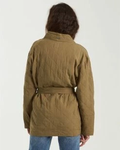 BILLABONG Piece Out Jacket SAGE -Women Clothing Shop j7023bpi billabongw sag bck1