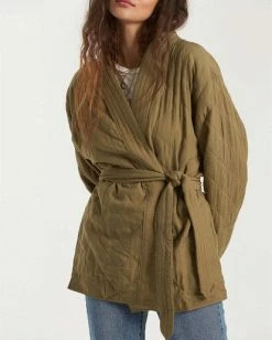 BILLABONG Piece Out Jacket SAGE -Women Clothing Shop j7023bpi billabongw sag dtl1