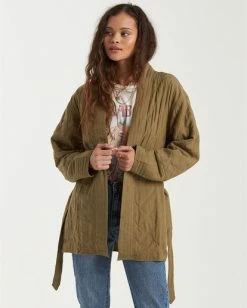 BILLABONG Piece Out Jacket SAGE -Women Clothing Shop j7023bpi billabongw sag frt2