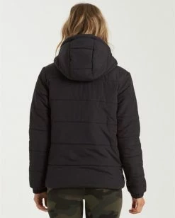 BILLABONG A/Div Transport Puffer Jacket INCA GOLD -Women Clothing Shop j7733btr billabongw blk bck1
