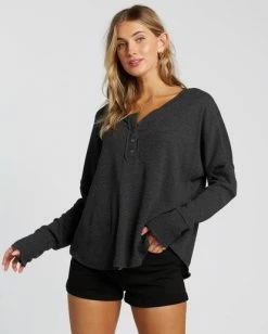 BILLABONG Any Day Thermal Long Sleeve T-Shirt BRIGHT INDIGO -Women Clothing Shop j903vban billabongw blk frt1