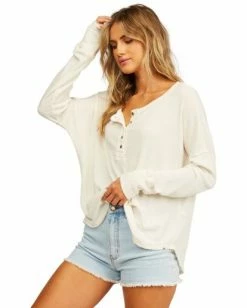 BILLABONG Any Day Thermal Long Sleeve T-Shirt BRIGHT INDIGO -Women Clothing Shop j903vban billabongw sc1 sd1