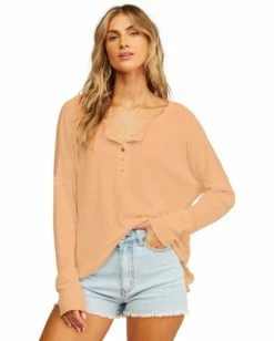 BILLABONG Any Day Thermal Long Sleeve T-Shirt BRIGHT INDIGO -Women Clothing Shop j903vban billabongw sds frt1