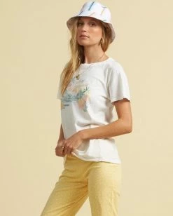 BILLABONG Salty Blonde Not A Tourist T-Shirt PINA COLADA -Women Clothing Shop j9173bno billabongw cwp sd1
