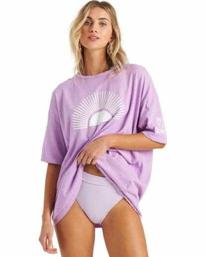 BILLABONG Into The Sunset T-Shirt LILAC 1 BILLABONG Into The Sunset T-Shirt LILAC