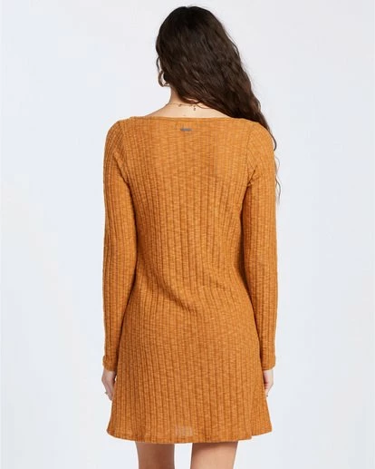 BILLABONG True Hearts Mini Dress AUBURN 3 BILLABONG True Hearts Mini Dress AUBURN - Image 3